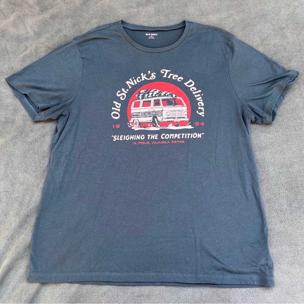Dark Green “Old St. Nick’s Tree Delivery” Tee